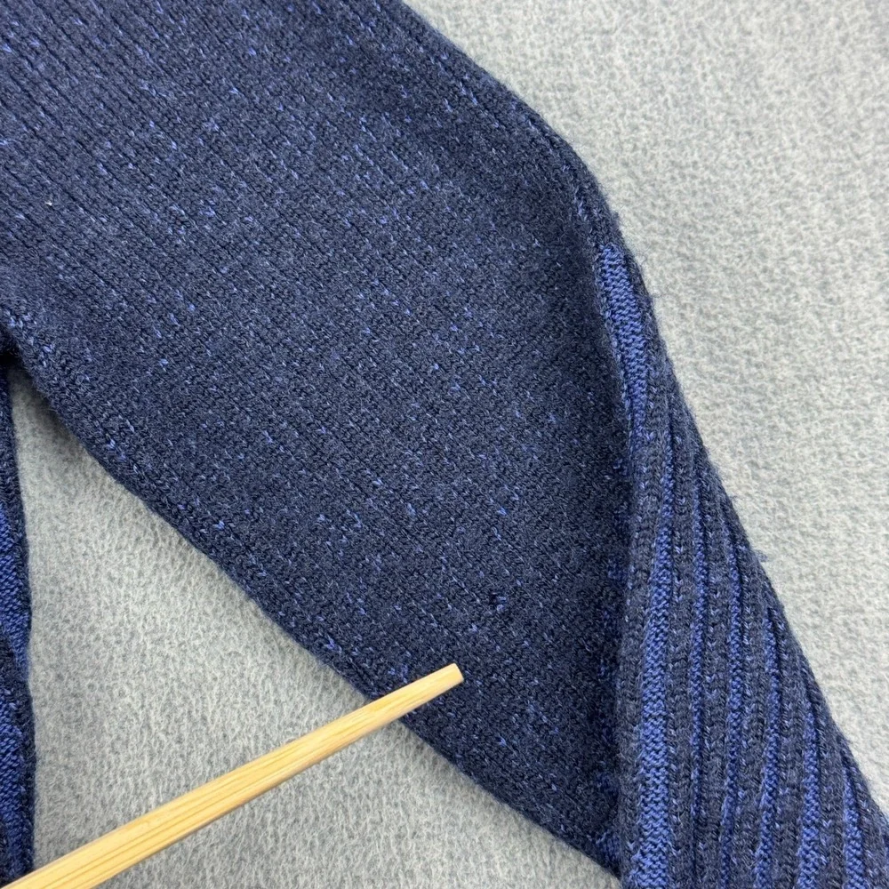 Lululemon Sweater Womens 2 Blue Feeling Balanced Knit Pullover Merino Wool Soft‎